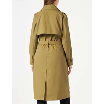 Chic Women's Noa Trench Coat, Martini Olive - The Drop