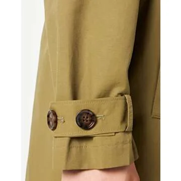 Chic Women's Noa Trench Coat, Martini Olive - The Drop