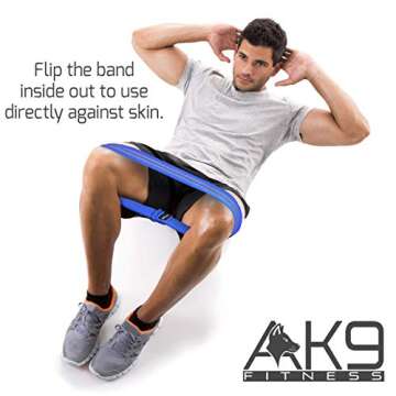 AK9 Fitness Fabric Resistance Bands for Home and Gym