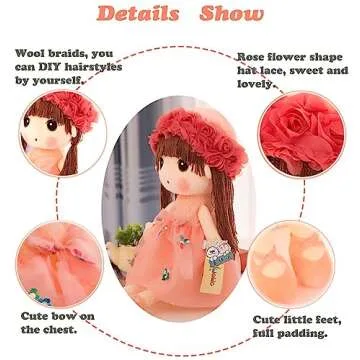 HWD Kawaii Flower Fairy Plush Doll 18 Inch Gift
