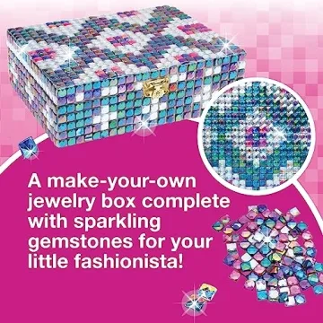 DIY Sparkly Jewelry Box Kit for Creative Kids Gifts