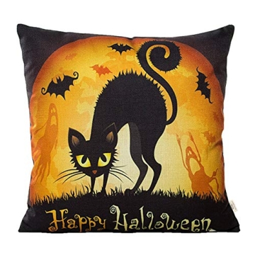 HOSL Halloween Decorative Pillow Covers 4-Pack