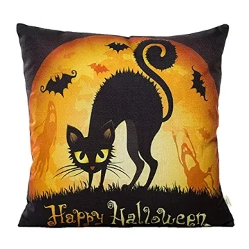 HOSL Halloween Decorative Pillow Covers 4-Pack