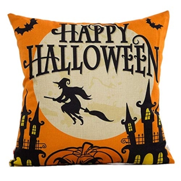 HOSL Halloween Decorative Pillow Covers 4-Pack