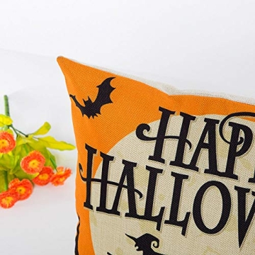 HOSL Halloween Decorative Pillow Covers 4-Pack