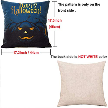 HOSL Halloween Decorative Pillow Covers 4-Pack