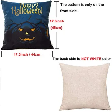 HOSL Halloween Decorative Pillow Covers 4-Pack