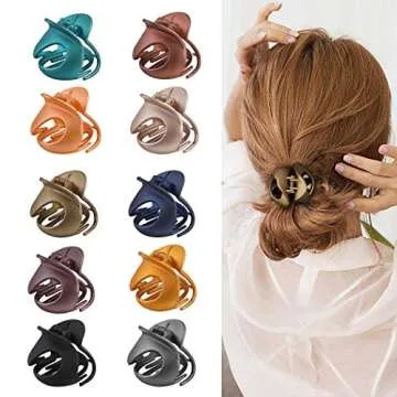 Hair Claw Clips,Fascigirl 10PCS Jaw Clips Vintage Non Slip Simple Irregular Hair Clamps Fashion Claw Clips Hair Accessories For Women Girls