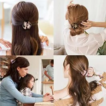 Hair Claw Clips,Fascigirl 10PCS Jaw Clips Vintage Non Slip Simple Irregular Hair Clamps Fashion Claw Clips Hair Accessories For Women Girls