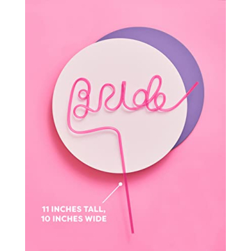 Vibrant XL Bride Straw for Bachelorette Parties