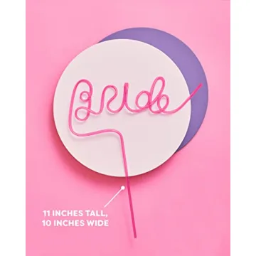 Vibrant XL Bride Straw for Bachelorette Parties