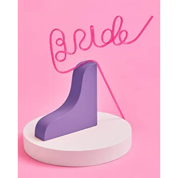 Vibrant XL Bride Straw for Bachelorette Parties