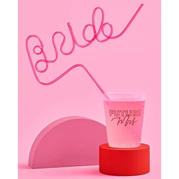 Vibrant XL Bride Straw for Bachelorette Parties