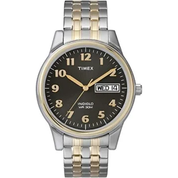 Timex Men's T26481 Charles Street Two-Tone Expansion Band Watch - Elegant Style