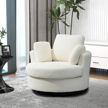 Comfortable Setawix Swivel Barrel Chair for Home