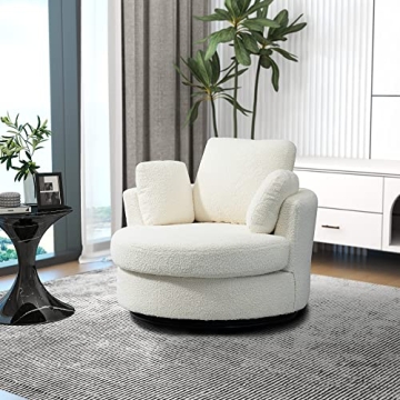 Comfortable Setawix Swivel Barrel Chair for Home