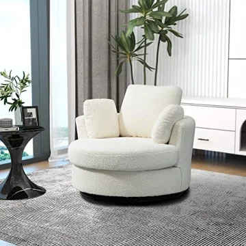 Comfortable Setawix Swivel Barrel Chair for Home