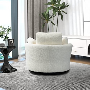 Comfortable Setawix Swivel Barrel Chair for Home