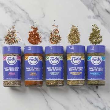 Fody Foods Vegan Lemon Herb Seasoning, Great for Grilling, Low Fodmap Certified, Sensitive Recipe, Gut & IBS Friendly, 1.8 Ounce