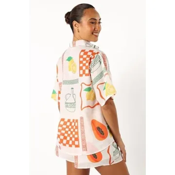 Stylish Y2K 2 Piece Printed Shorts Set for Women