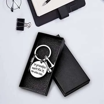 Durable Grandpa Keychain, Perfect Gift for Father's Day