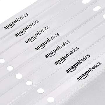 Amazon Basics Sheet Protector, Non-Glare, 100-Pack, 8.5 x 11, Clear