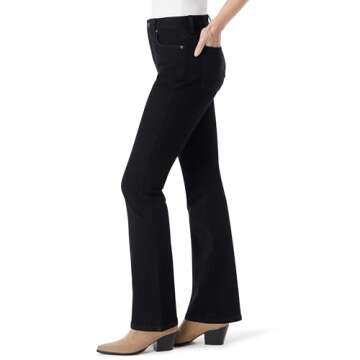 Gloria Vanderbilt Women's Amanda High Rise Boot Cut Jean - Stylish Comfort in Black Rinse