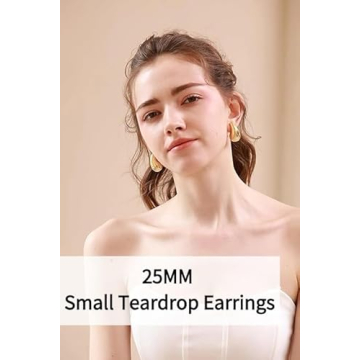 Lightweight Gold Hoop Earrings for Women - Fashionable & Hypoallergenic