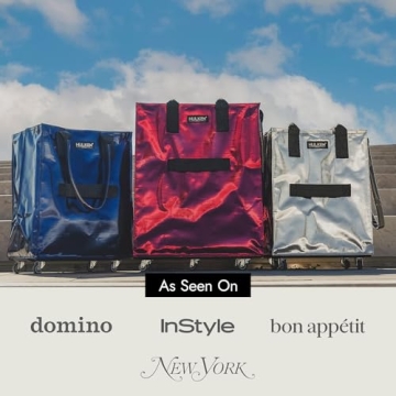 HULKEN Cosmic Red Large Rolling Tote Bag on Wheels