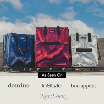 HULKEN Cosmic Red Large Rolling Tote Bag on Wheels