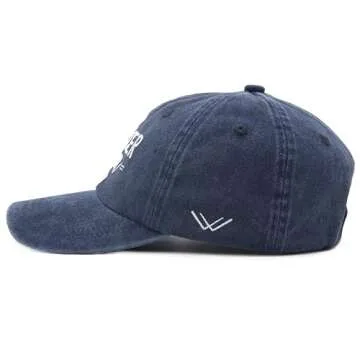 Waldeal Women's Baseball Mom Baseball Cap Adjustable Washed Dad Hat Navy