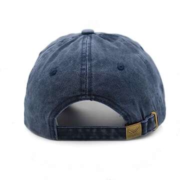 Waldeal Women's Baseball Mom Baseball Cap Adjustable Washed Dad Hat Navy