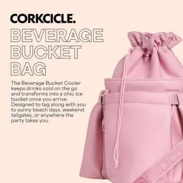 Corkcicle Beverage Bucket Cooler Bag - Stylish, Insulated, and Versatile