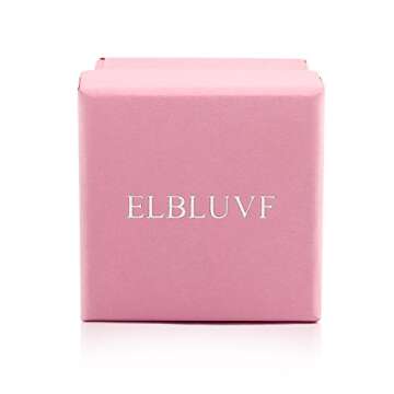 ELBLUVF 18k Rose Gold Plated Stainless steel EKG Heart Beat Love Cardiogram Necklace for women