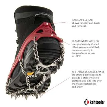 Kahtoola MICROspikes Traction for Winter Hiking & Mountaineering