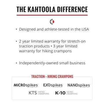 Kahtoola MICROspikes Traction for Winter Hiking & Mountaineering