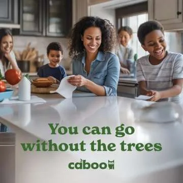 Eco-Friendly Caboo Tree Free Paper Towels - 8 Rolls for Sustainable Cleaning