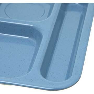 Carlisle 6-Compartment Melamine Tray for Right-Handed Use