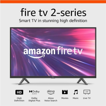 32" Amazon Fire TV: Smart HD TV with Alexa Voice Remote