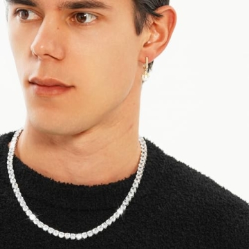 OYOGAA Colorful Baguette Tennis Necklace for All