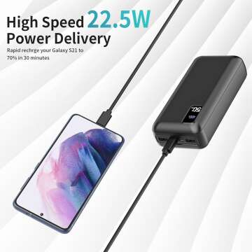 50000mAh Fast Charging Power Bank with 3 Outputs