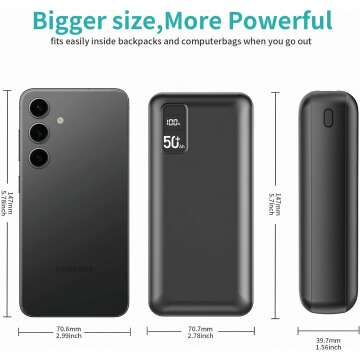 50000mAh Fast Charging Power Bank with 3 Outputs