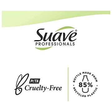 Suave Professionals Moisturizing Shampoo and Conditioner for Dry Hair Almond and Shea Butter Paraben-free and Dye-free 18 oz, 2 Count
