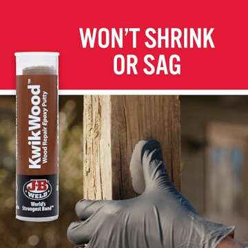 J-B Weld KwikWood Wood Repair Epoxy Putty 1 oz Stick