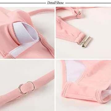 OMKAGI High Waisted String Bikini for Women - Sexy Style