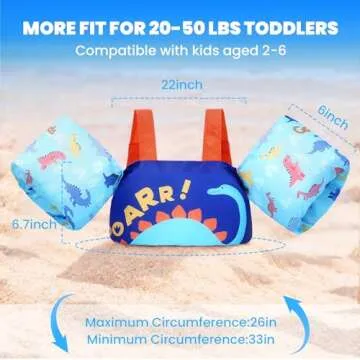Gogokids Kids Swim Vest - Toddler Floaties for Ages 2 to 6