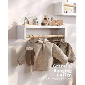 Seocry Nursery Book Shelves - Safe Floating Storage Solution