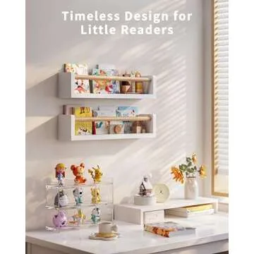 Seocry Nursery Book Shelves - Safe Floating Storage Solution