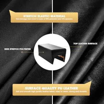 Onism Lash Bed Cover - Waterproof PU Leather Spa Table Cover