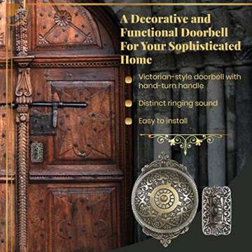 Vintage A29 Mechanical Doorbell - Brass Chime for Home